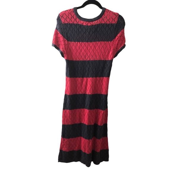 Neiman Marcus Striped Knit Dress Sz L - Picture 2 of 6
